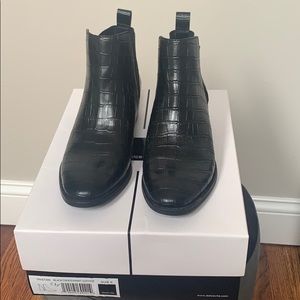 Dolce Vita Croc Black Booties